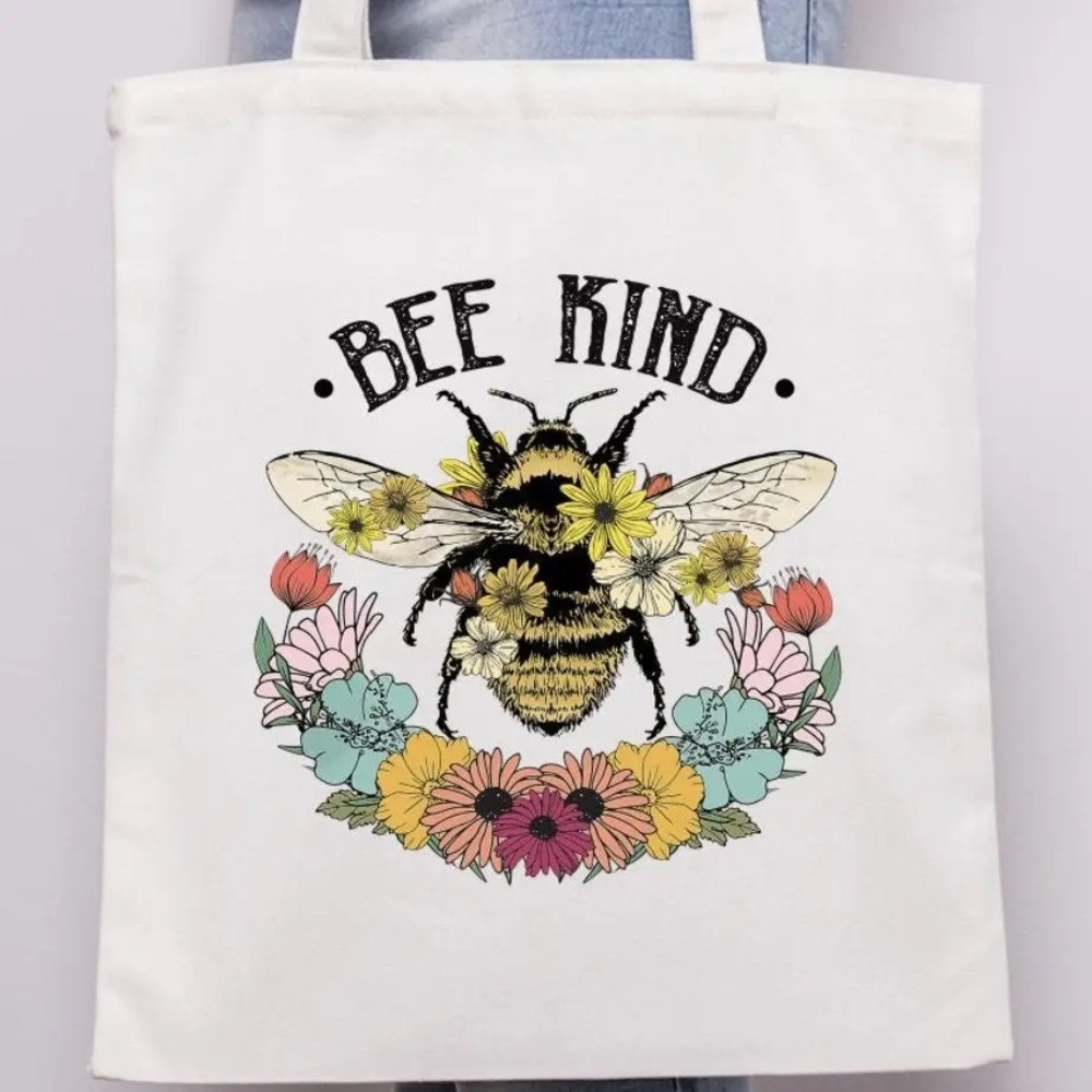 Bee Kind Canvas Bag